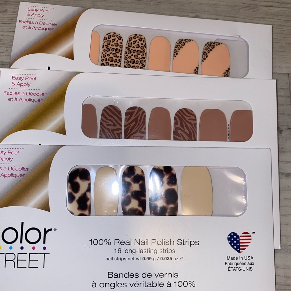 Show and shell, trend spotted, all wild up ANIMAL BUNDLE nail polish strips